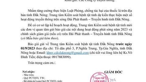 Báo giá phát thanh, tọa đàm trên Đài Phát thanh - Truyền hinh
