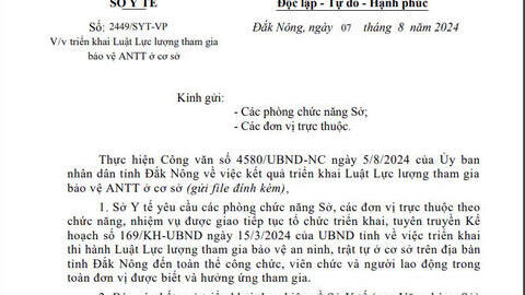 Triển khai Luật Lực lượng tham gia bảo vệ ANTT ở cơ sở