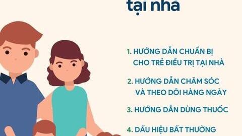 Sổ tay chăm sóc trẻ mắc Covid-19 tại nhà