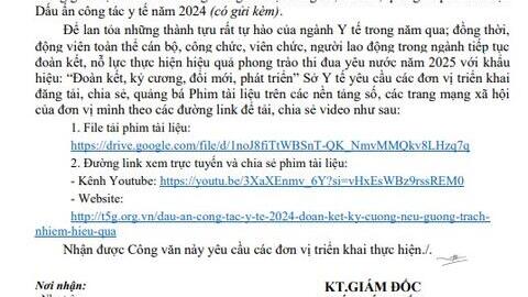 Chia sẻ, quảng bá phim tài liệu Dấu ấn công tác y tế năm 2024