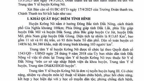 Công khai Kết luận thanh tra