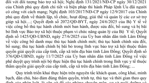 TRUNG TÂM BẢO TRỢ XÃ HỘI BÌNH THUẬN XÂY DỰNG, BAN HÀNH VÀ TRIỂN KHAI THỰC HIỆN QUY ĐỊNH VỀ QUY TRÌNH GIẢI QUYẾT CÔNG VIỆC NHẰM NÂNG CAO HIỆU QUẢ CẢI CÁCH HÀNH CHÍNH TẠI ĐƠN VỊ